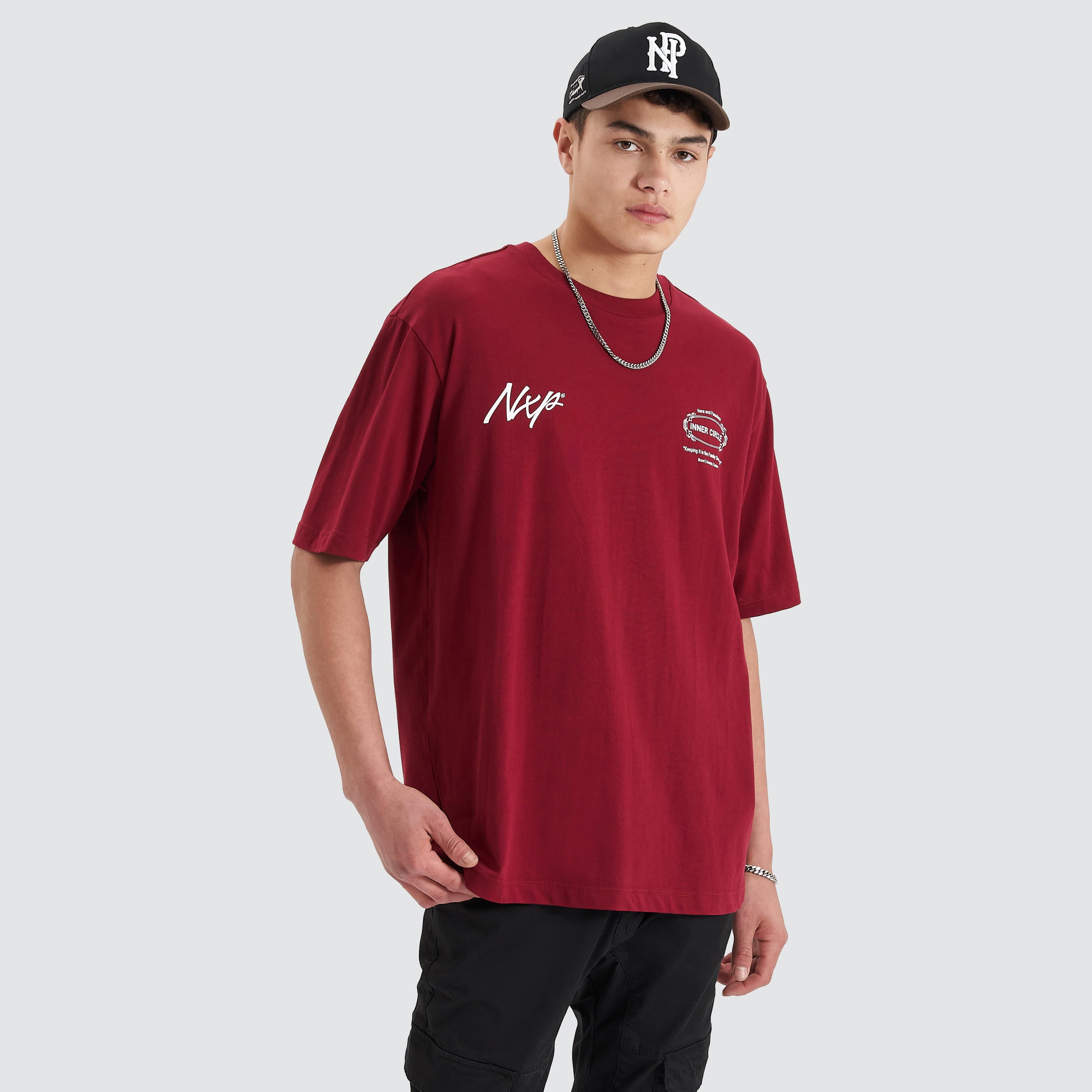 Arcade Heavy Oversized Tee Cabernet