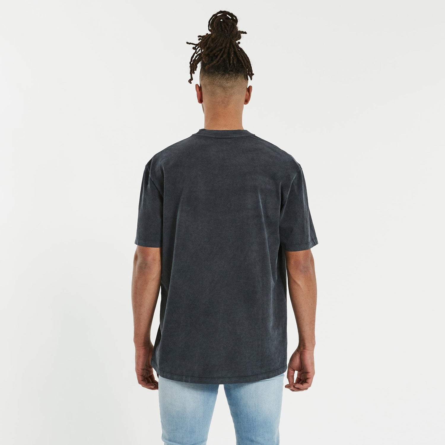 Back to Back Box Fit Scoop T-Shirt Mineral Black