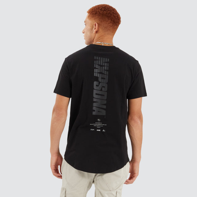 Basis Dual Curved Tee Jet Black