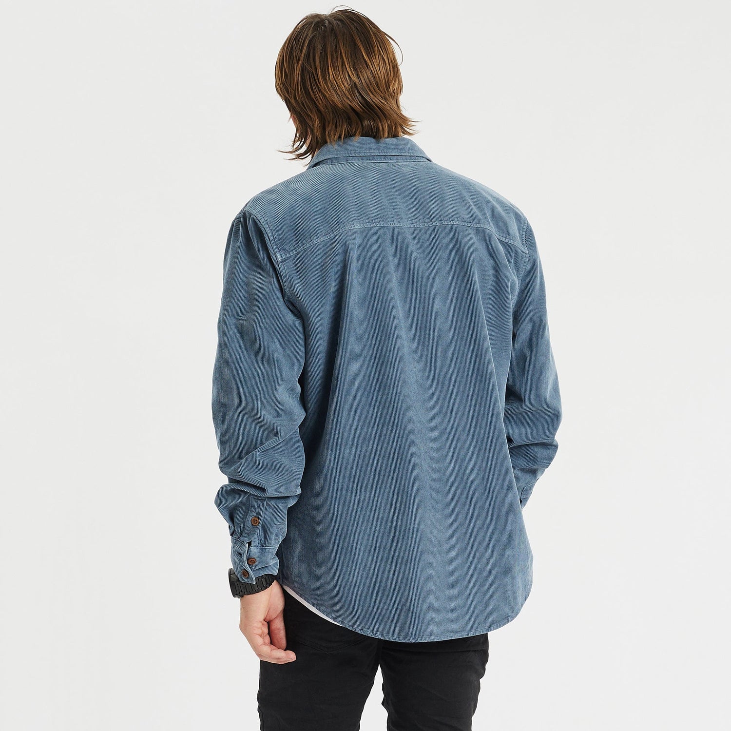 Berkeley Cord Long Sleeve Shirt Pigment Blue
