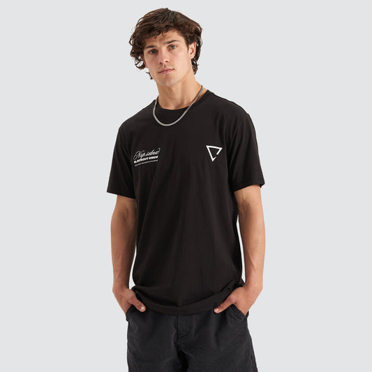 Blackout Cape Back T-Shirt Jet Black