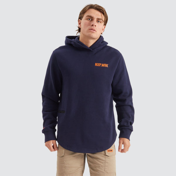 Blueprint Dual Curved Hoodie in True Navy - NXP WORKWEAR | NXP