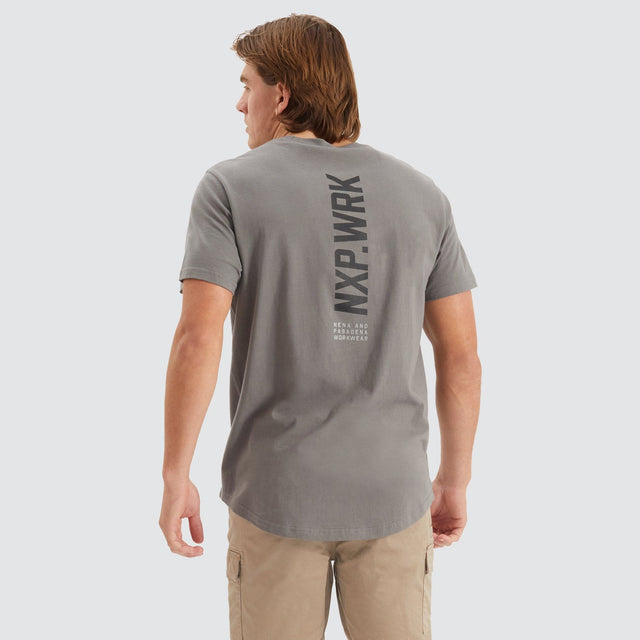 Blueprint Dual Curved T-Shirt Charcoal