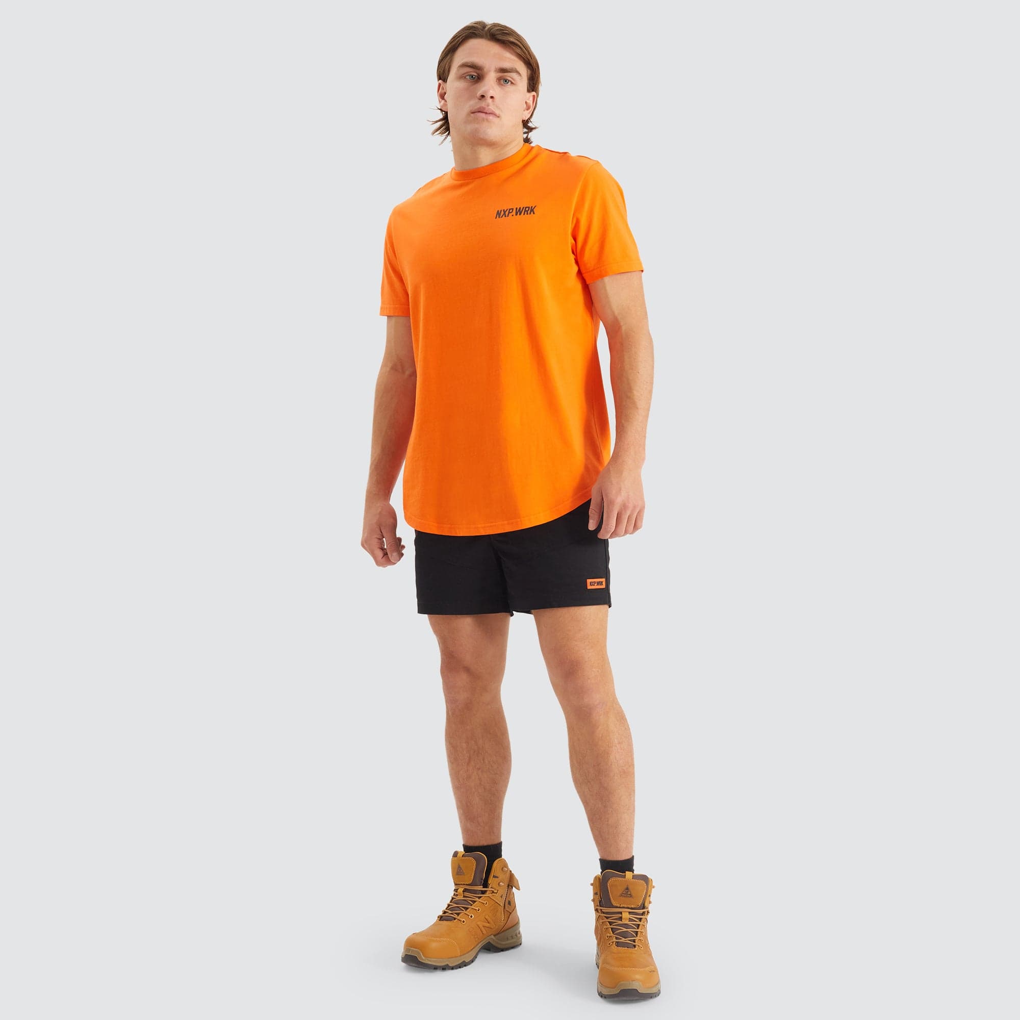 Blueprint Dual Curved T-Shirt in Work Orange - NXP WORKWEAR | NXP