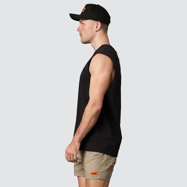 Blueprint Relaxed Muscle Tee Solid Black