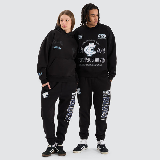 Carlton Blues AFL Trackpant Jet Black