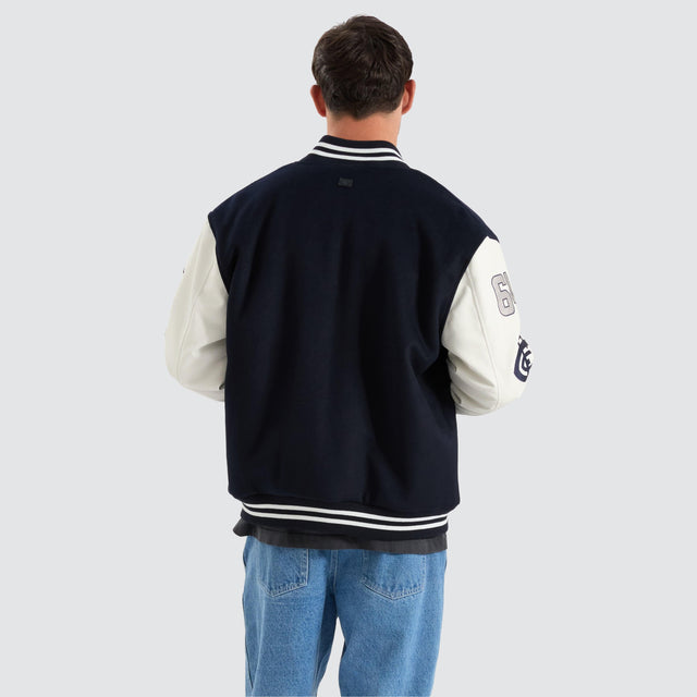 Carlton Blues AFL Varsity Jacket Navy