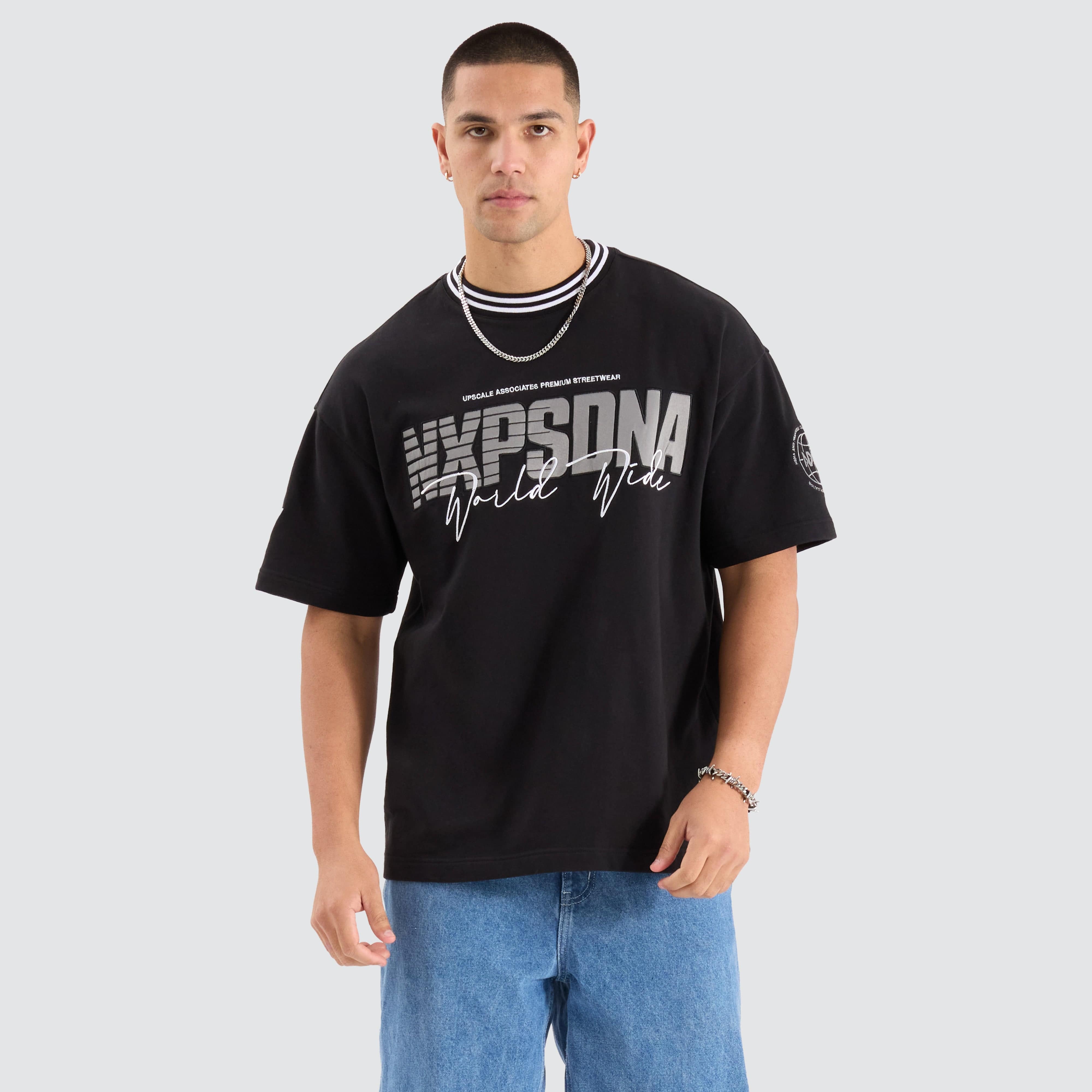 NXP Champion Loopback Raptor Tee in Jet Black | NXP