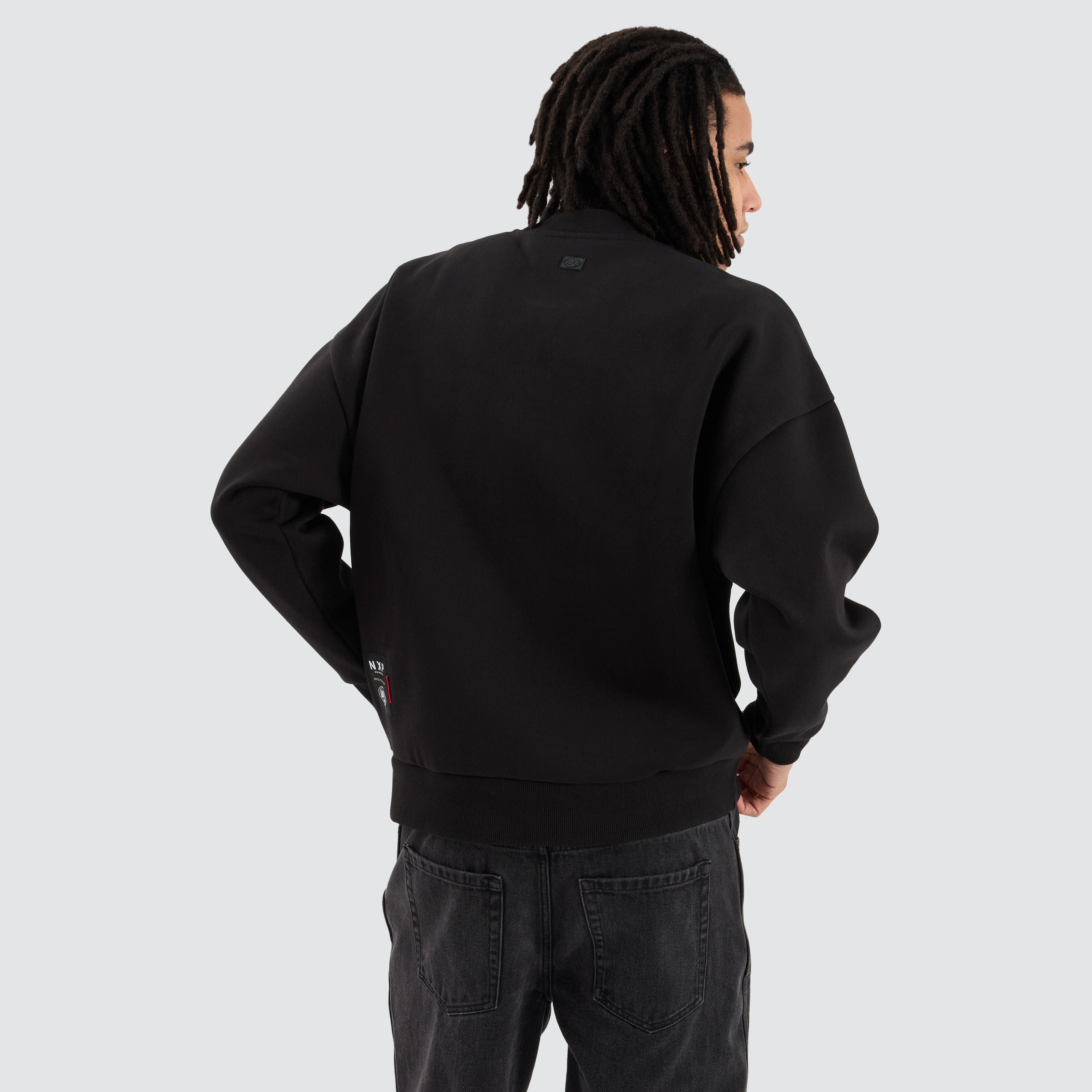 Collingwood Magpies NXP x AFL Box Fit Sweater in Jet Black | NXP