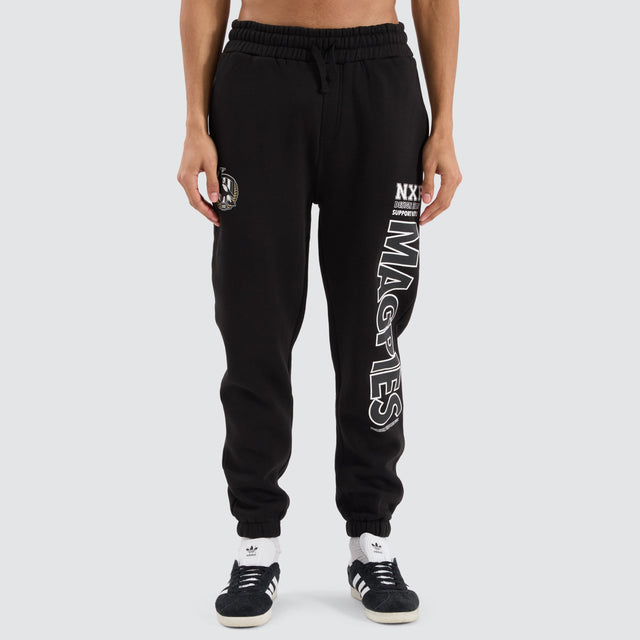 Collingwood Magpies AFL Trackpant Jet Black