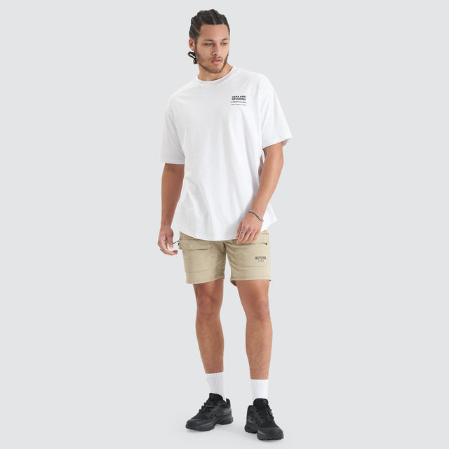 Compound Heavy Box Fit Tee Optical White