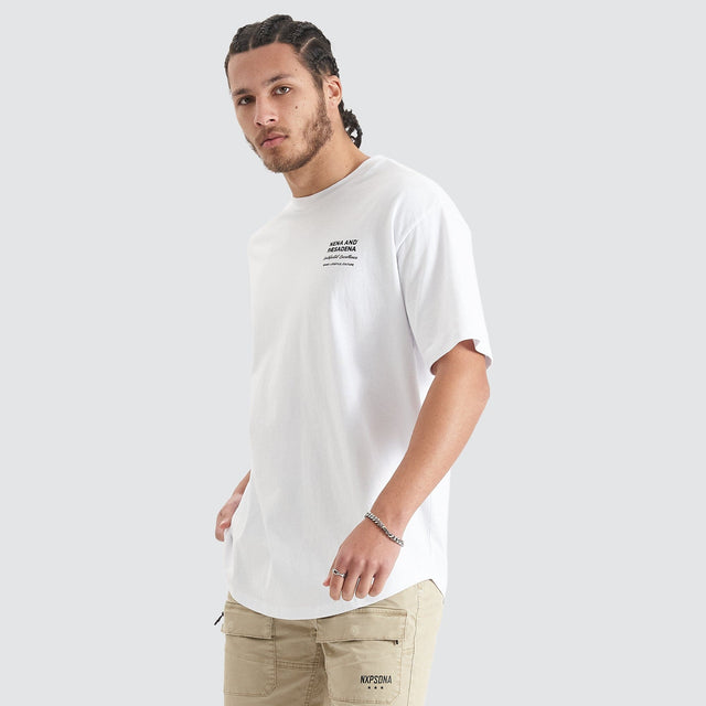 Compound Heavy Box Fit Tee Optical White
