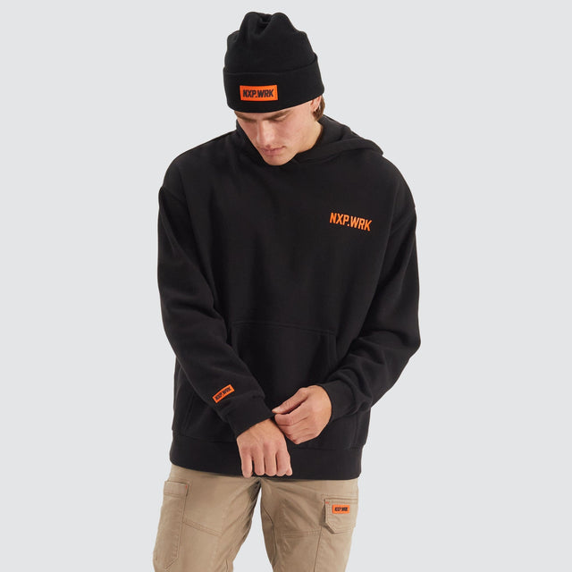 Concept Relaxed Fit Hoodie Solid Black