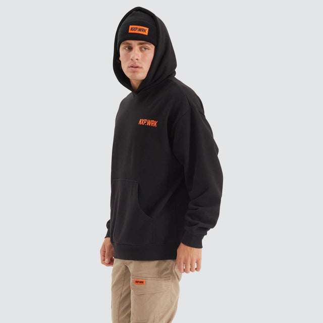 Concept Relaxed Fit Hoodie Solid Black