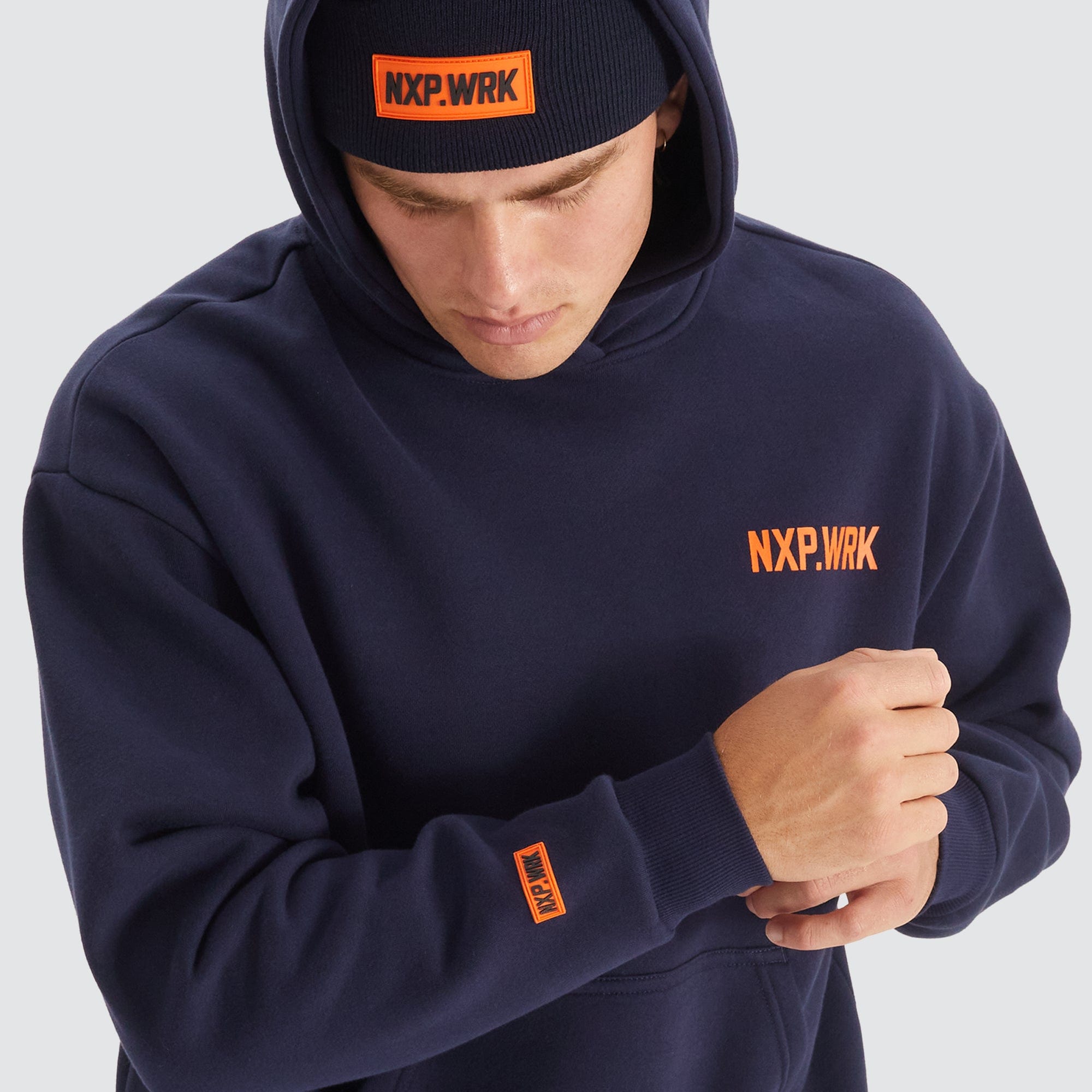 Concept Relaxed Fit Hoodie in True Navy - NXP WORKWEAR | NXP