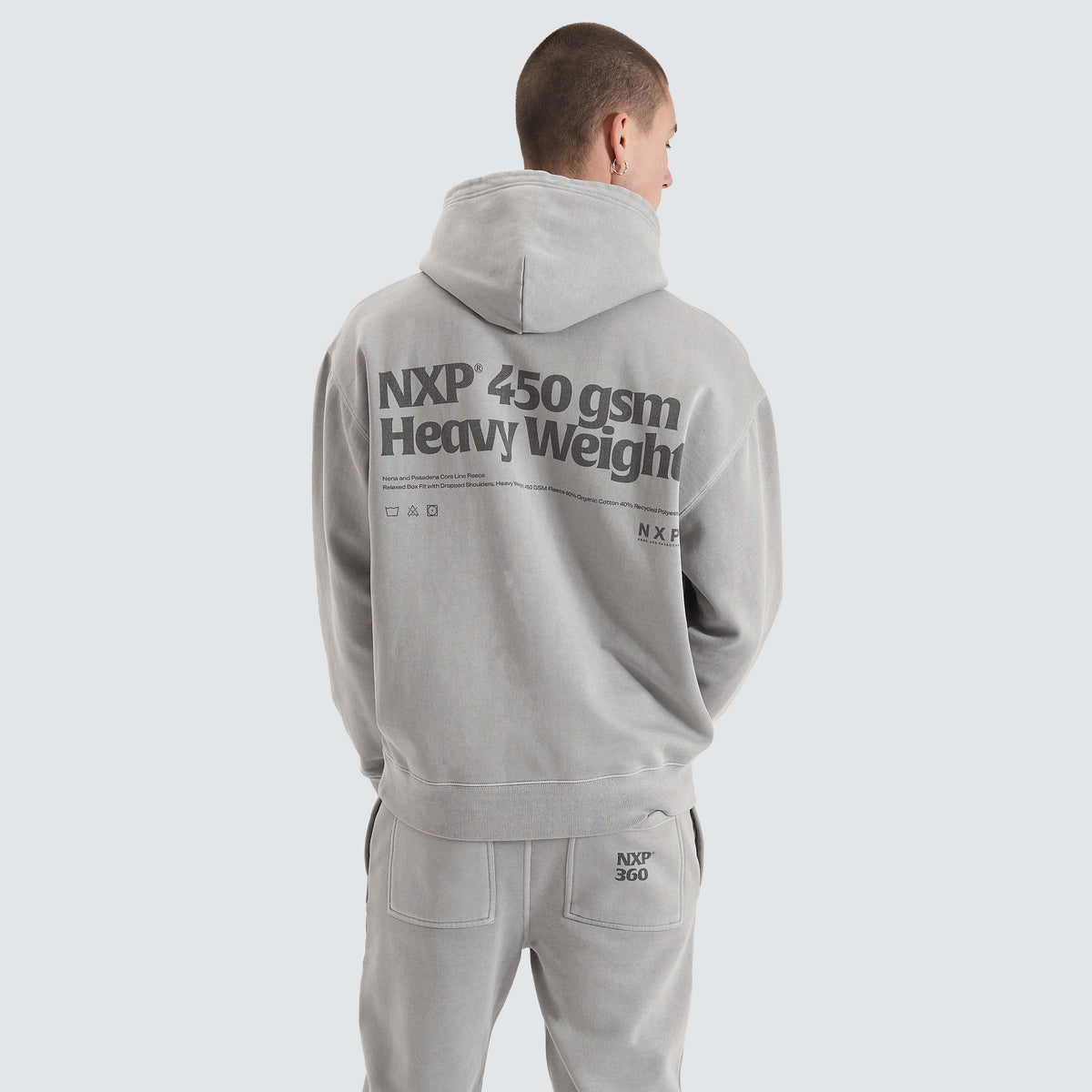 NXP Core Line Box Fit Hoodie in Alloy - Nena and Pasadena | NXP