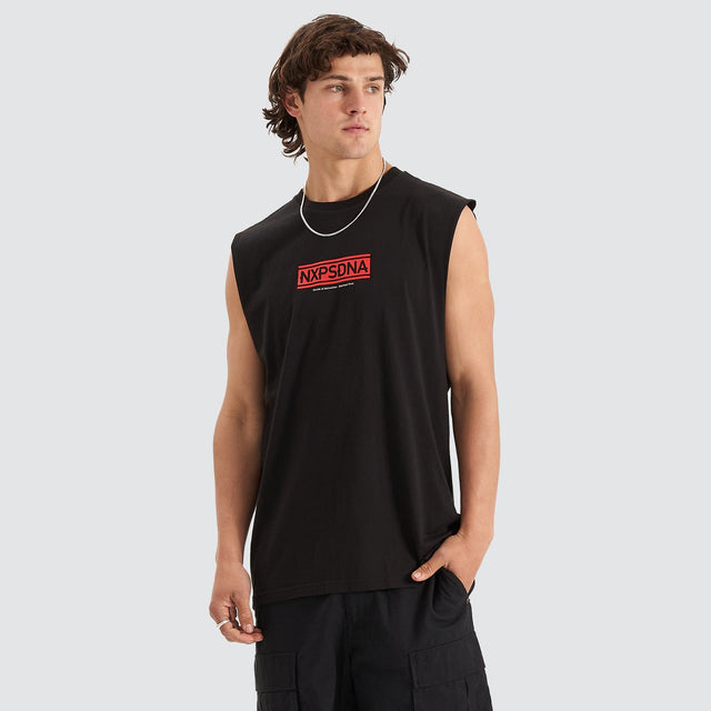 Coupe Scoop Back Muscle Tee Jet Black