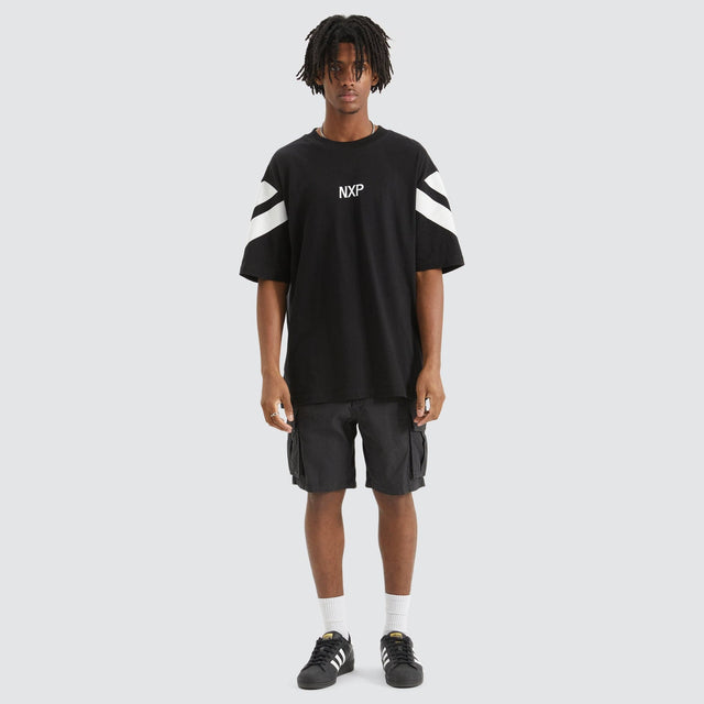 Cruciform Oversized T-Shirt Jet Black