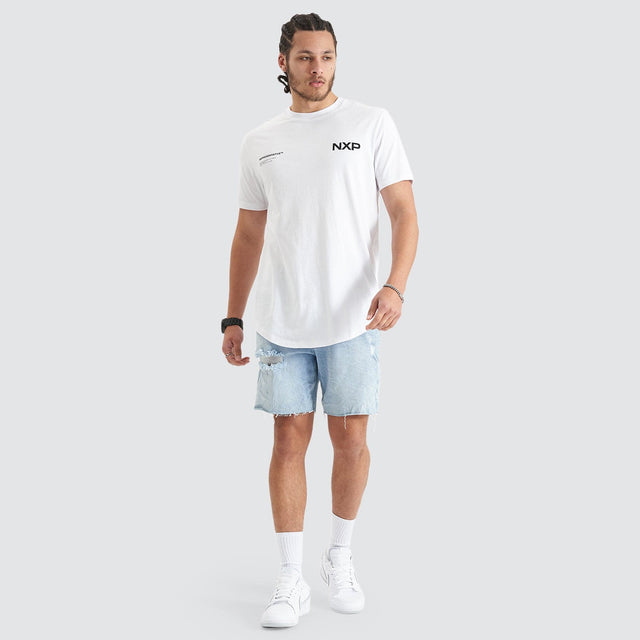 Delta Time Dual Curved Tee Optical White