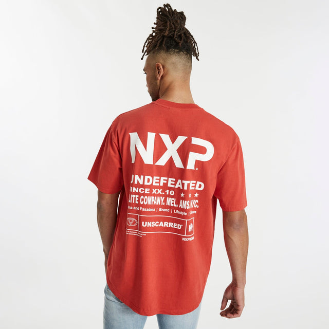 District Box Fit Scoop T-Shirt Pigment Poppy Red