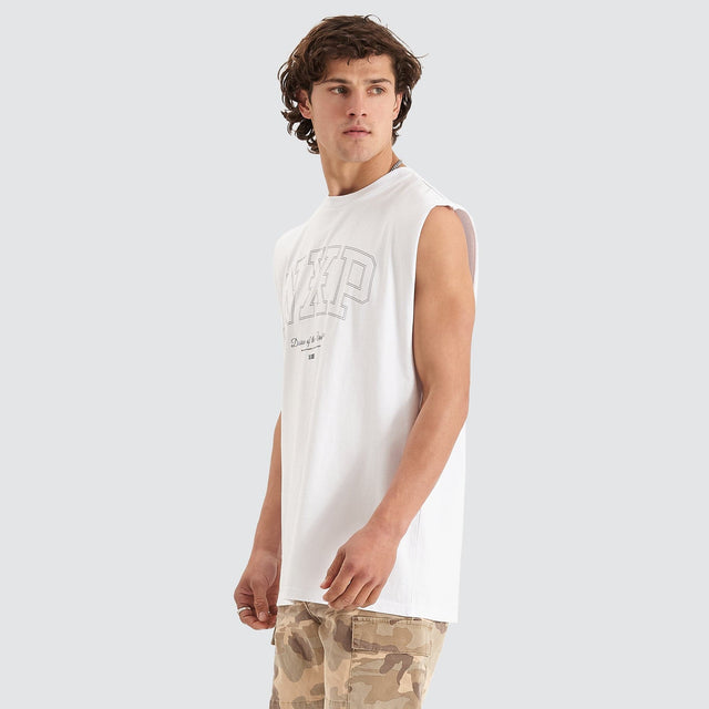 Division Relaxed Muscle Tee White