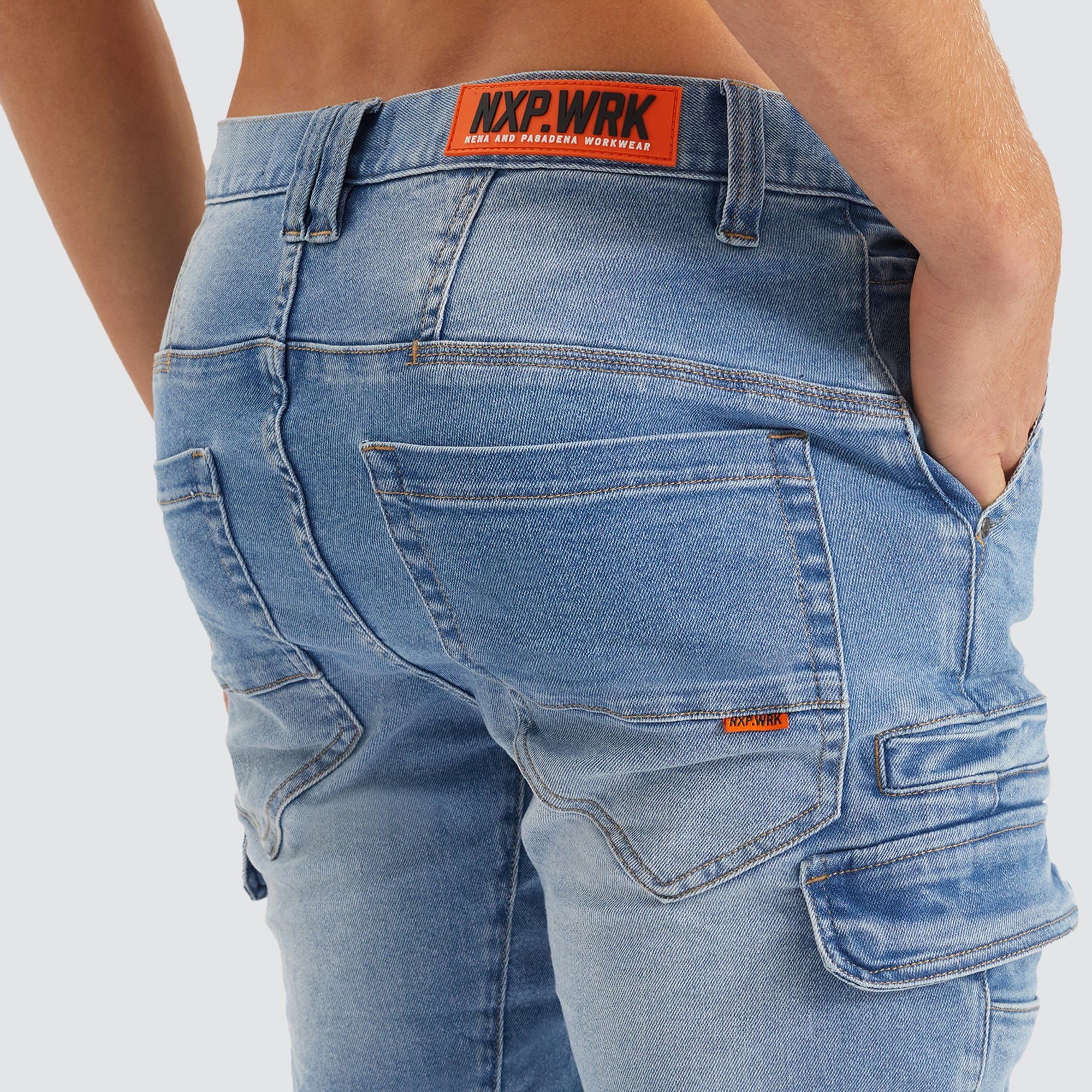 Dozer Slim Fit Jogger Pant in Mid Blue - NXP WORKWEAR | NXP