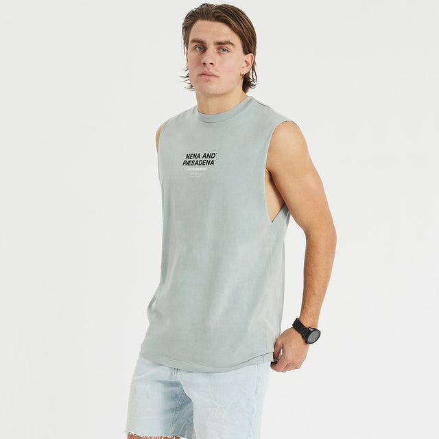 Echo Heavy Relaxed Muscle Tee Pigment Sage