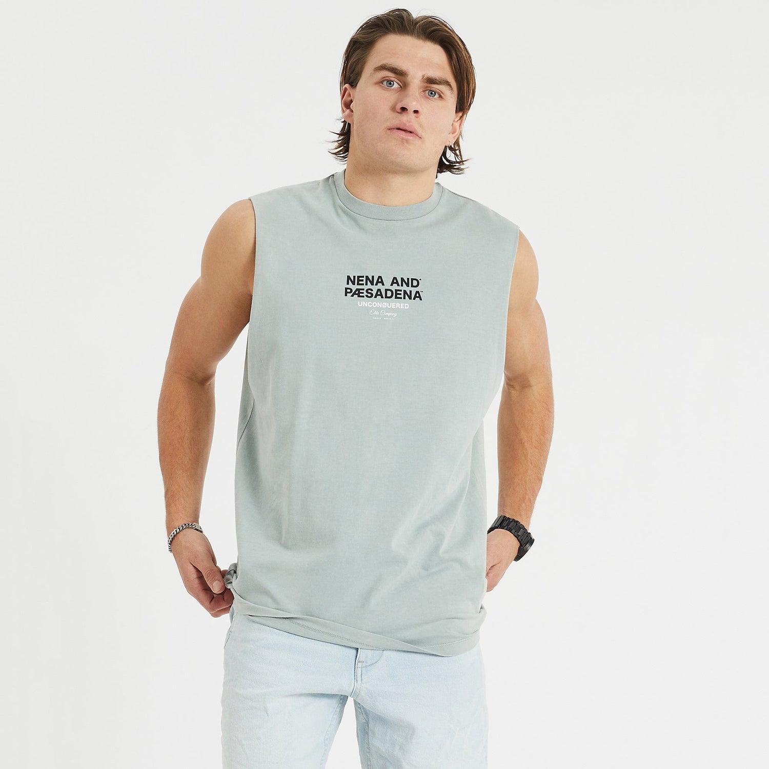 Echo Heavy Relaxed Muscle Tee Pigment Sage