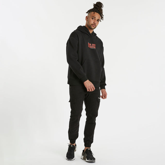 Encryption Relaxed Hoodie Jet Black