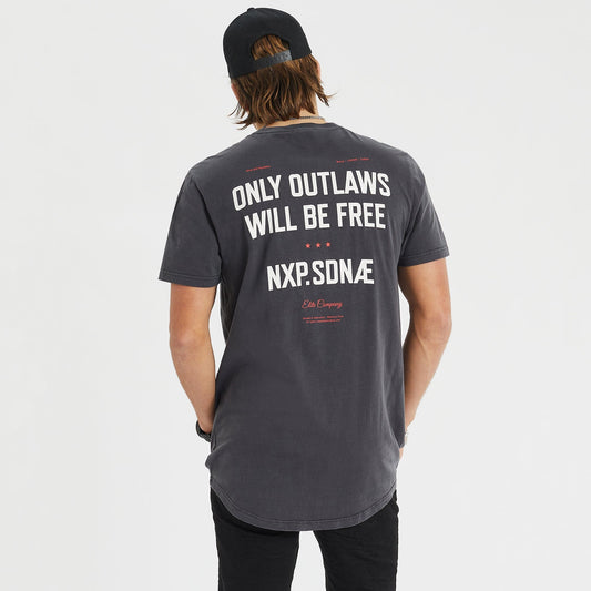 Express Cape Back T-Shirt Pigment Asphalt