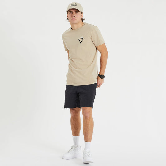Express Cape Back T-Shirt Pigment Feather Grey