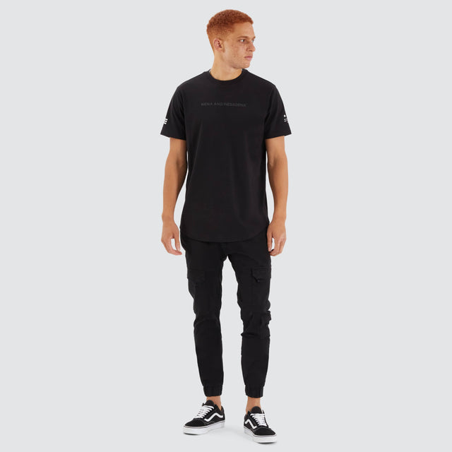 Extension Dual Curved Tee Black/Asphalt