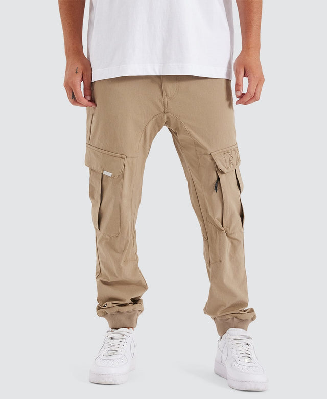 F150 Slim Nylon Cargo Jogger Stone