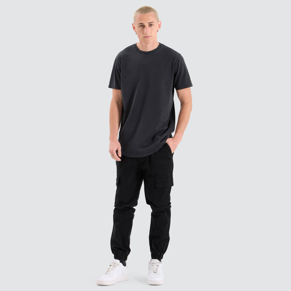 NXP Fargo Dual Curved Tee in Pigment Black - Nena and Pasadena | NXP