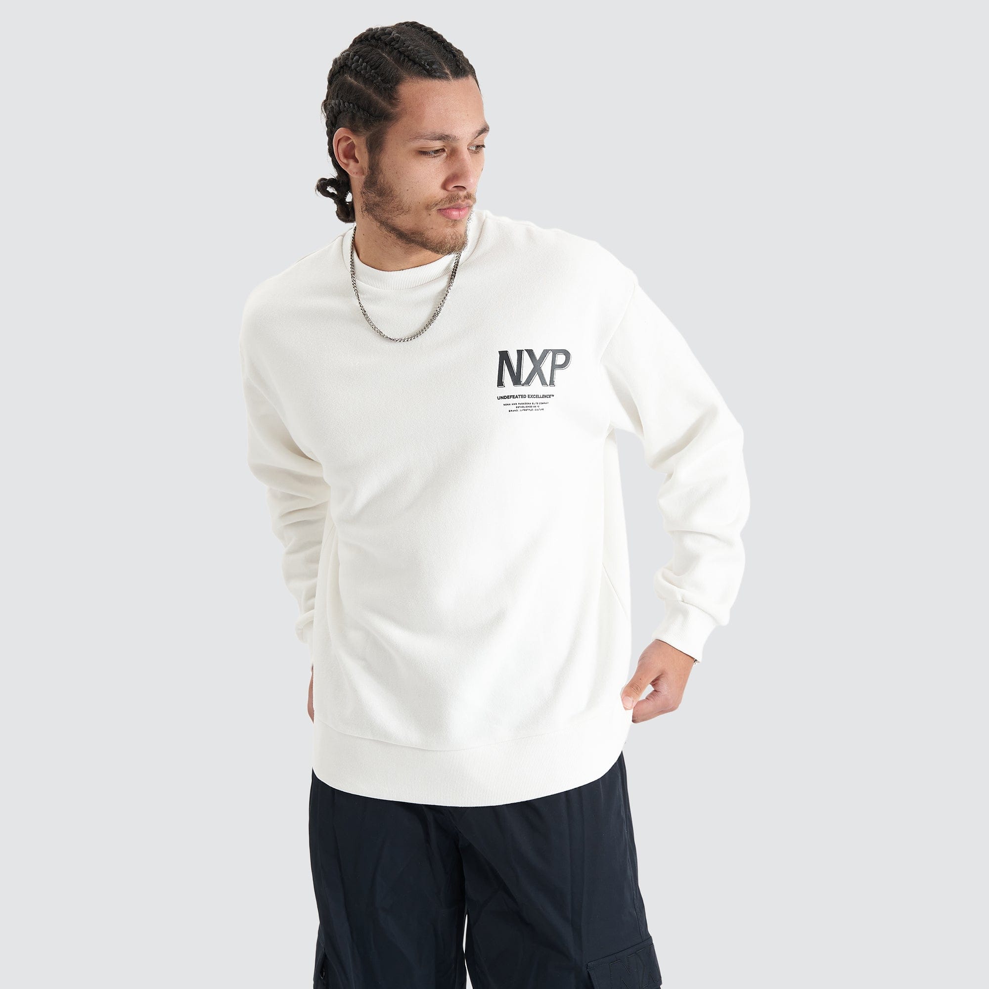 Federation Heavy Relaxed Sweater Natural White - NXP | NXP