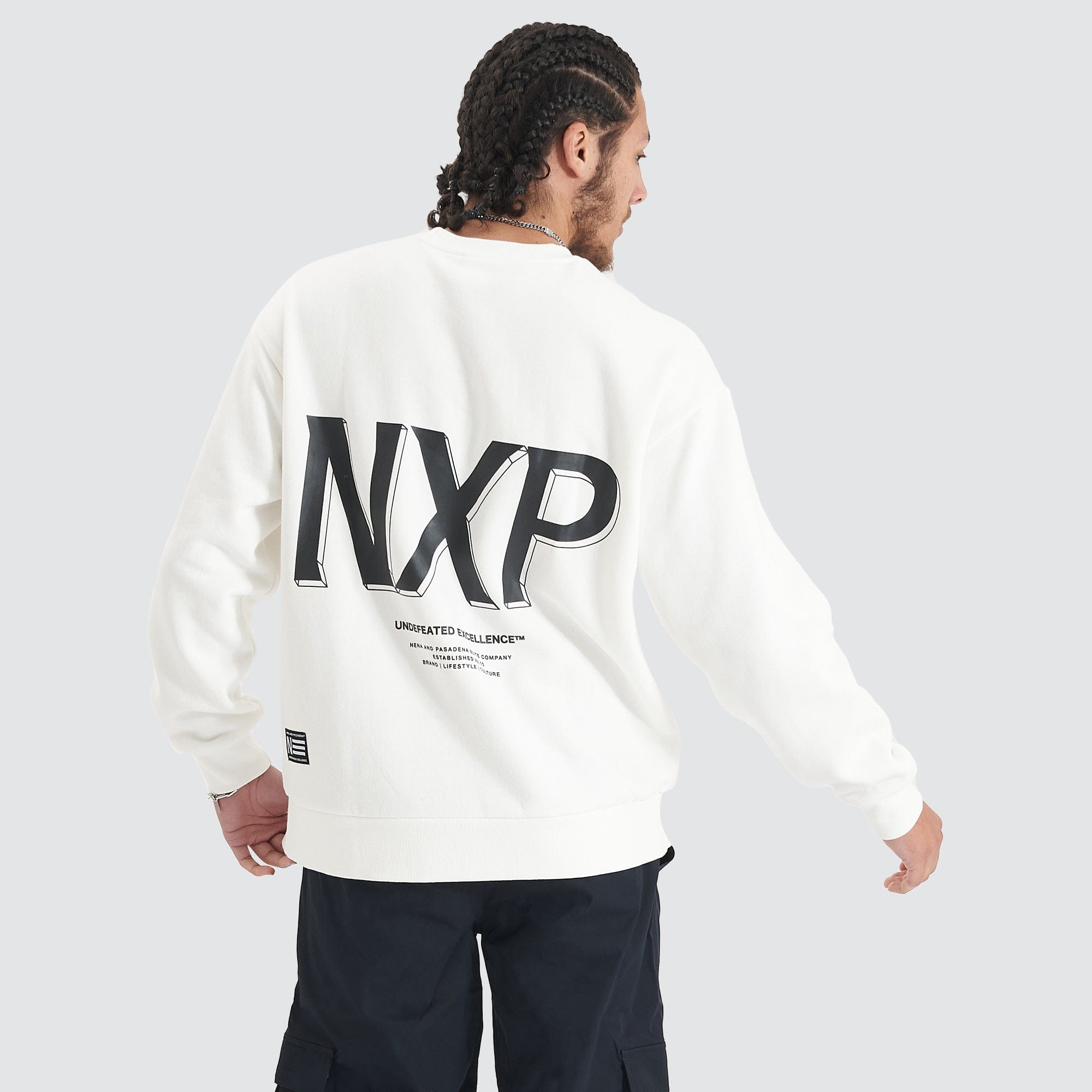 トップス Ennoy Round Neck Pullover M Federation Heavy Relaxed Sweater Natural White - NXP | NXP