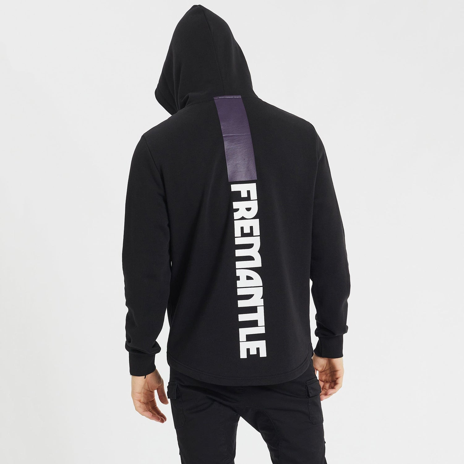 Freemantle Dockers Curved Hem Hoodie Jet Black