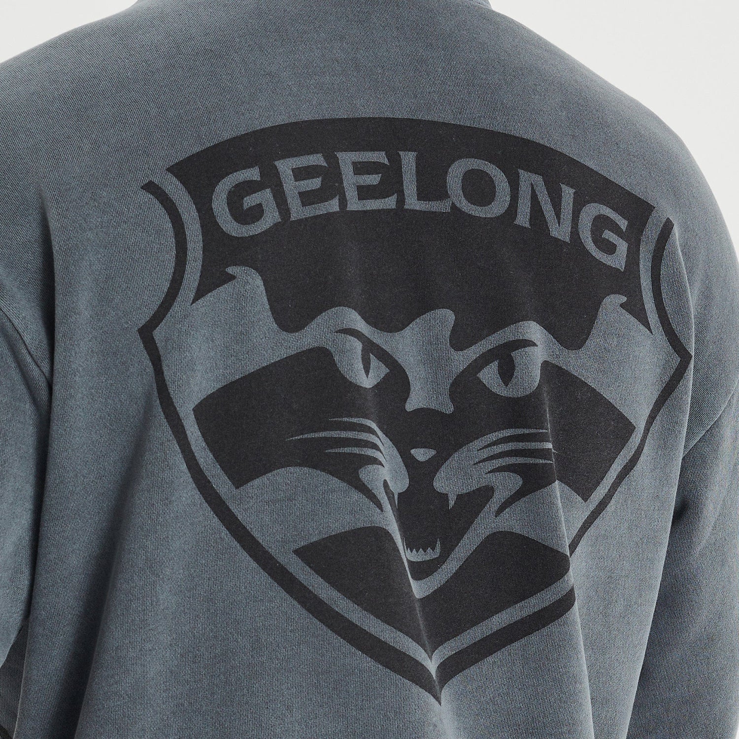 Geelong Cats Relaxed Hoodie Pigment Charcoal