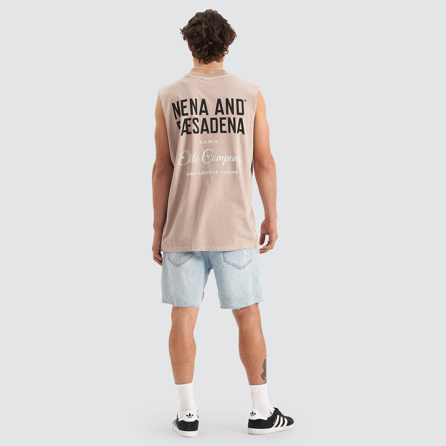 Hesitation Relaxed Muscle Tee Pigment Grey