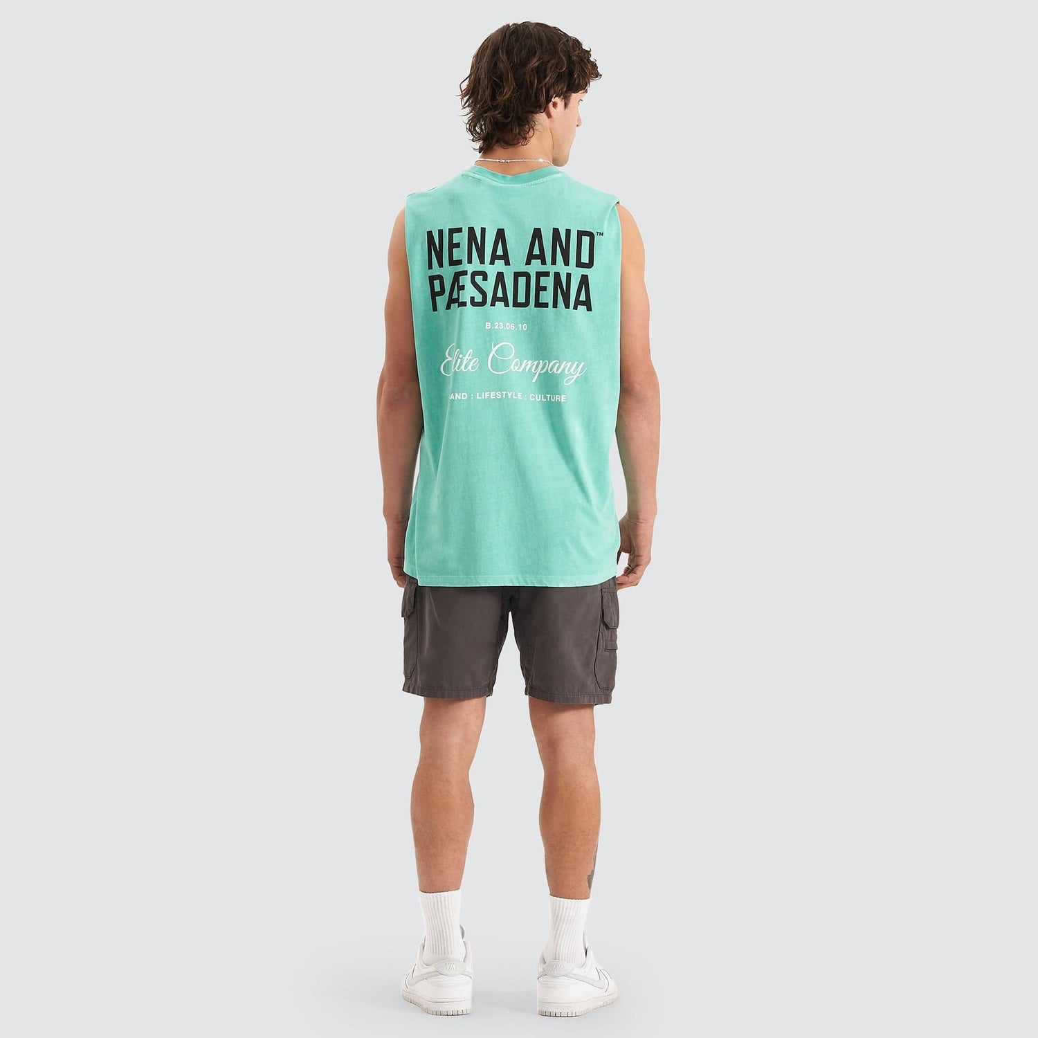 Hesitation Relaxed Muscle Tee Pigment Mint Green