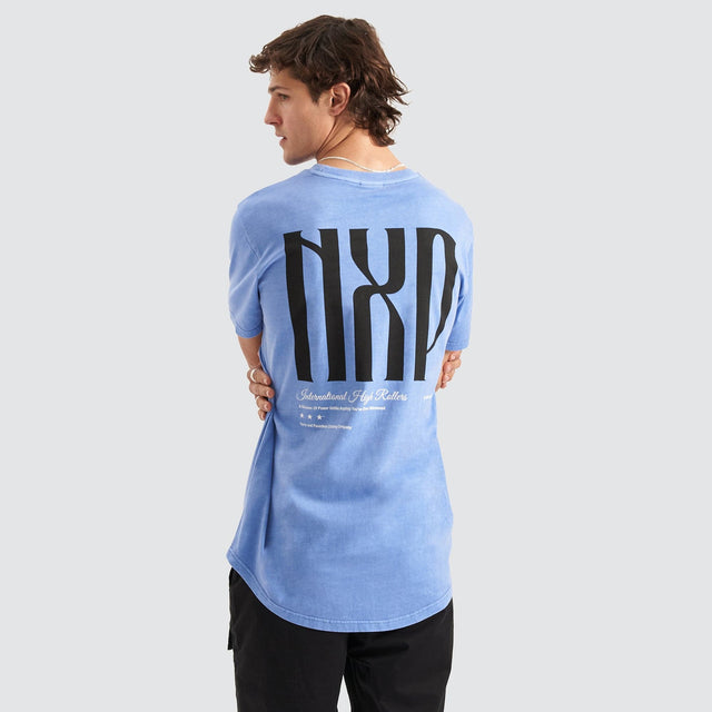 High Roller Cape Back T-Shirt Pigment Blue