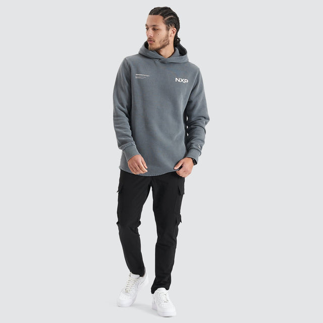 Jump Start Hooded Dual Curved Sweater Pigment Castlerock