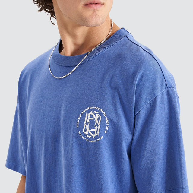 Lively Heavy Box Fit Scoop T-Shirt Pigment Blue