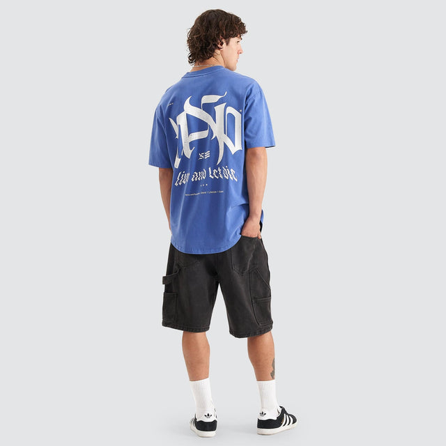 Lively Heavy Box Fit Scoop T-Shirt Pigment Blue