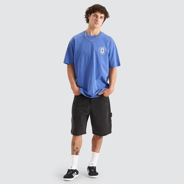 Lively Heavy Box Fit Scoop T-Shirt Pigment Blue