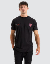 Melbourne Demons AFL Dual Curved Tee Jet Black