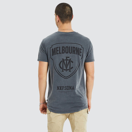 Melbourne Demons Cape Back T-Shirt Pigment Charcoal