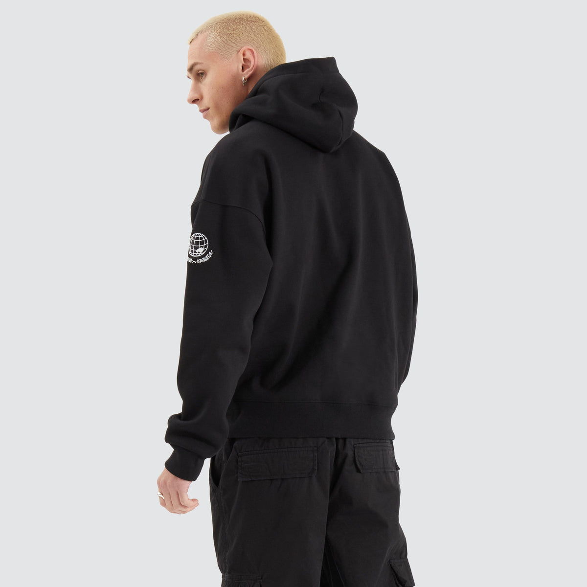 NXP Members Box Fit Hoodie in Jet Black | Nena and Pasadena | NXP