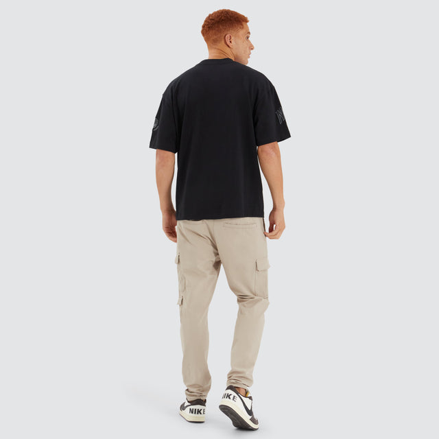 Members Loop Back Street Tee Jet Black