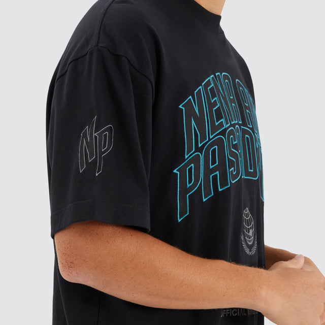 Members Loop Back Street Tee Jet Black